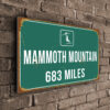 Mammoth Mountain Ski Resort Distance Sign