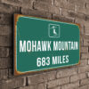 Mohawk Mountain Ski Resort Distance Sign