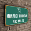 Monarch Mountain Ski Resort Distance Sign