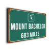 Mount Bachelor Ski Resort Distance Sign