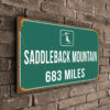 Saddleback Mountain Ski Resort Distance Sign