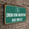 Snow King Mountain Ski Resort Distance Sign