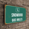 Snowbird Ski Resort Distance Sign