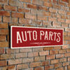 Auto Parts Sign