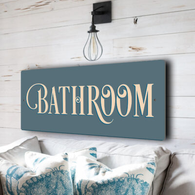 Classic Bathroom Sign
