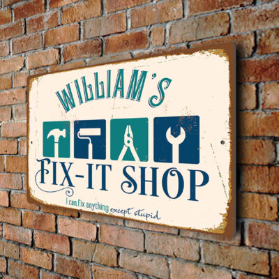 Custom Fix-it Shop Sign