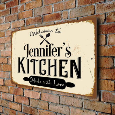 Custom Kitchen Welcome Sign
