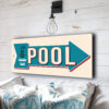 Classic Pool Right Sign