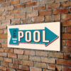 Classic Pool Right Sign